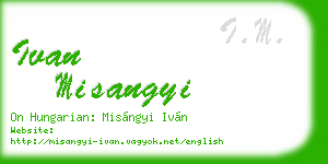 ivan misangyi business card