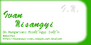 ivan misangyi business card